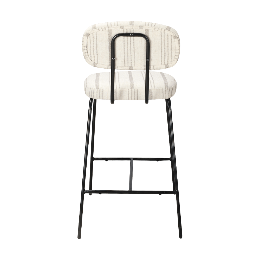 Kursi Makan Lapis Logam Dengan Punggung