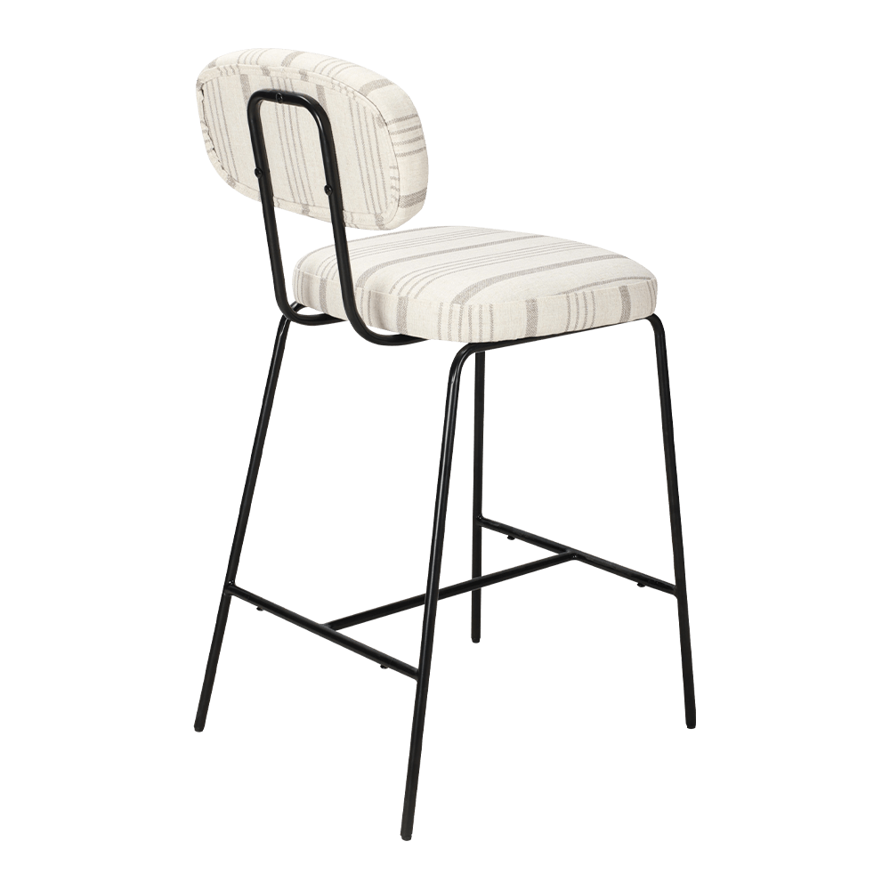 Kursi Makan Lapis Logam Dengan Punggung