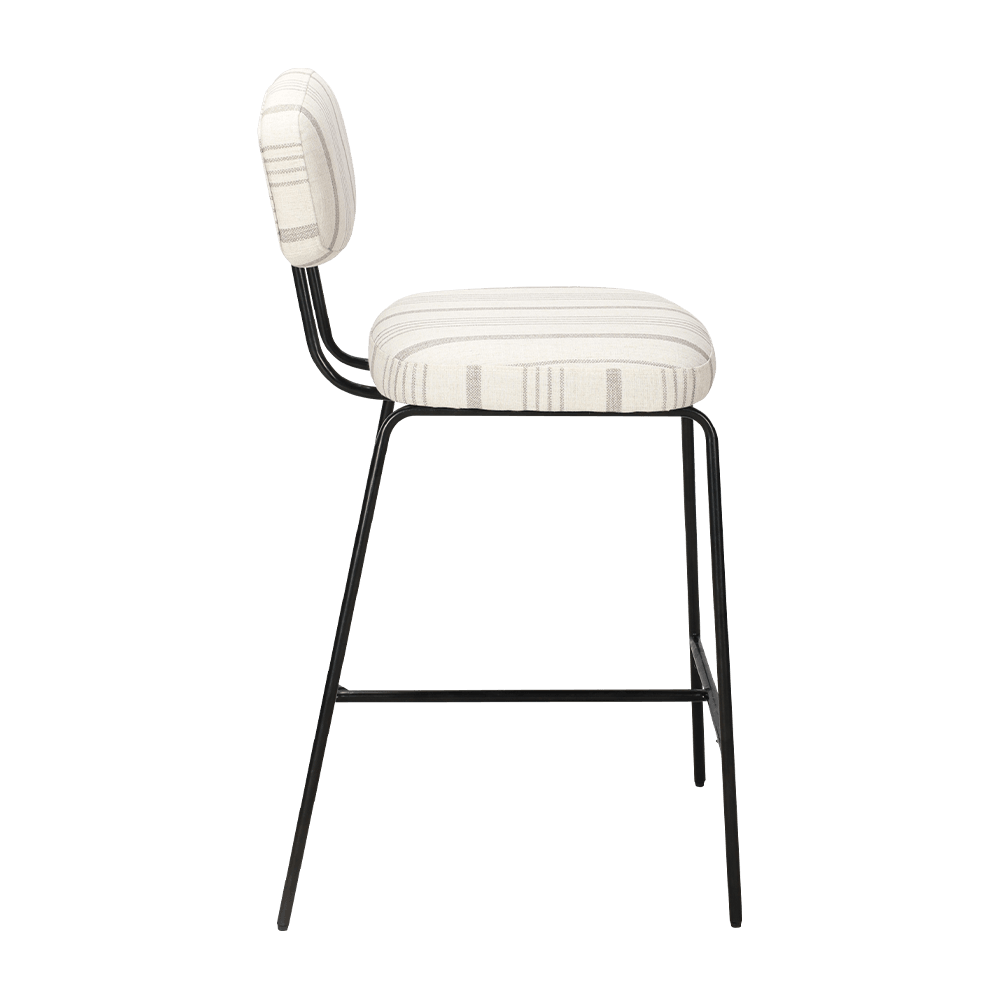 Kursi Makan Lapis Logam Dengan Punggung