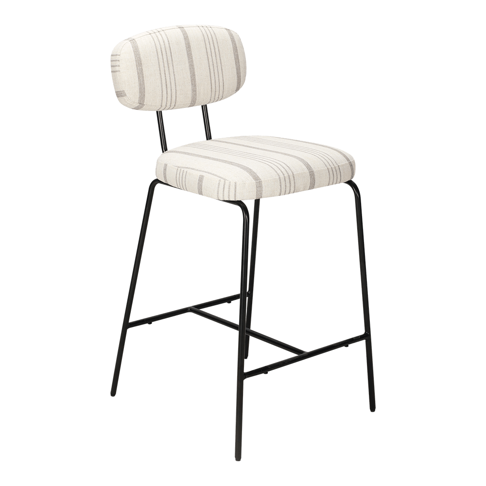 Kursi Makan Lapis Logam Dengan Punggung