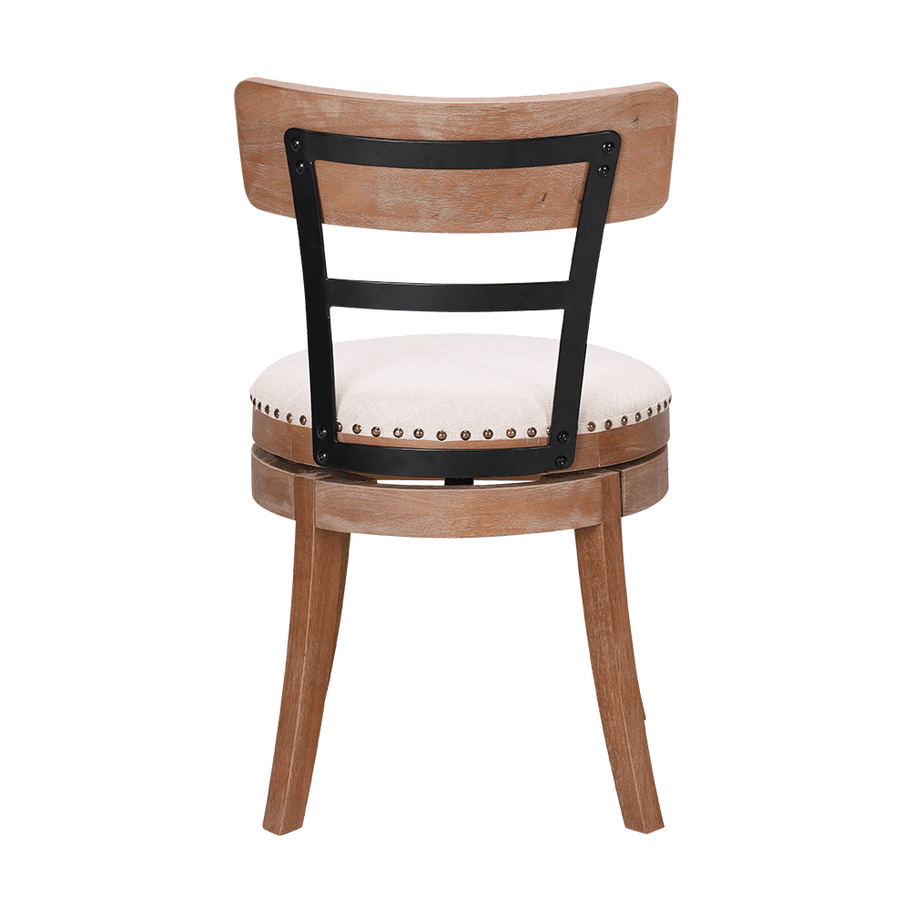 Kursi Makan Kayu Solid Bantal Bulat