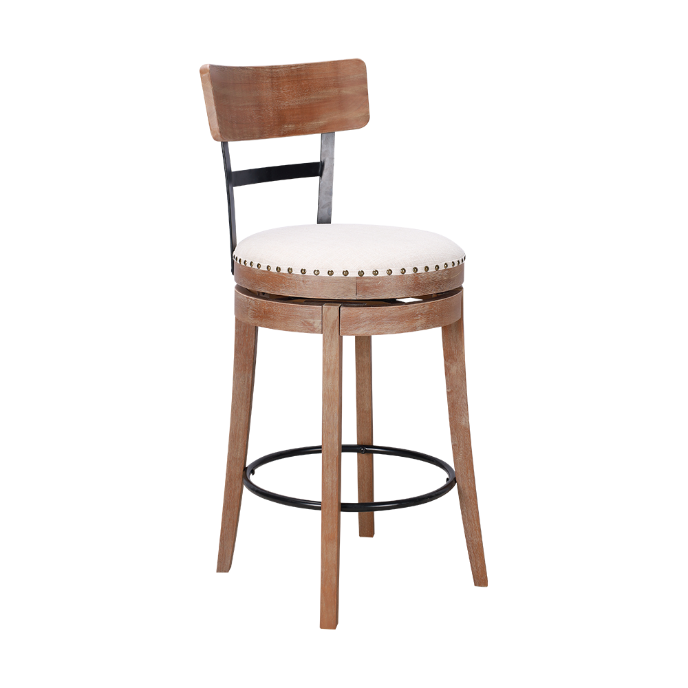 Kursi makan bantal spons kayu karet