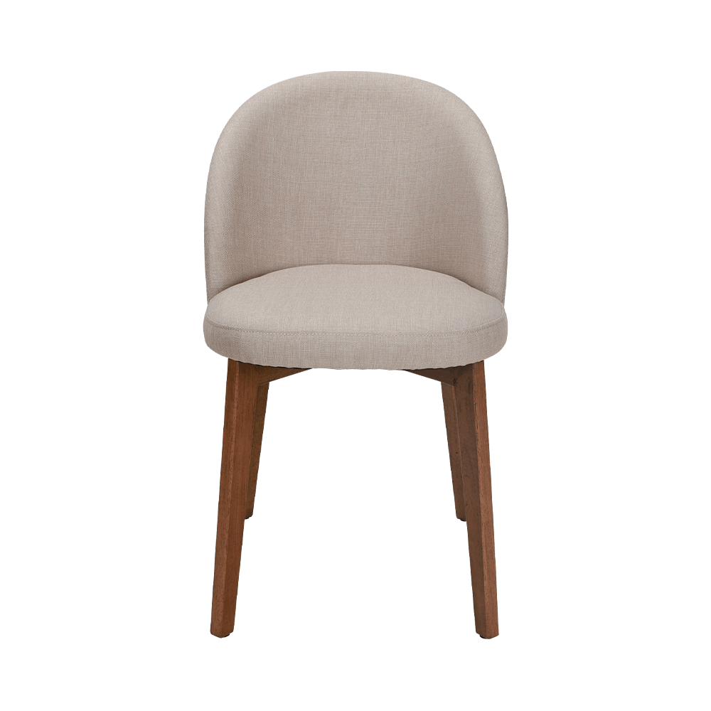 Kursi makan kayu solid tanpa lengan