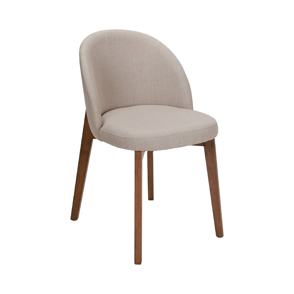 Kursi makan kayu solid tanpa lengan