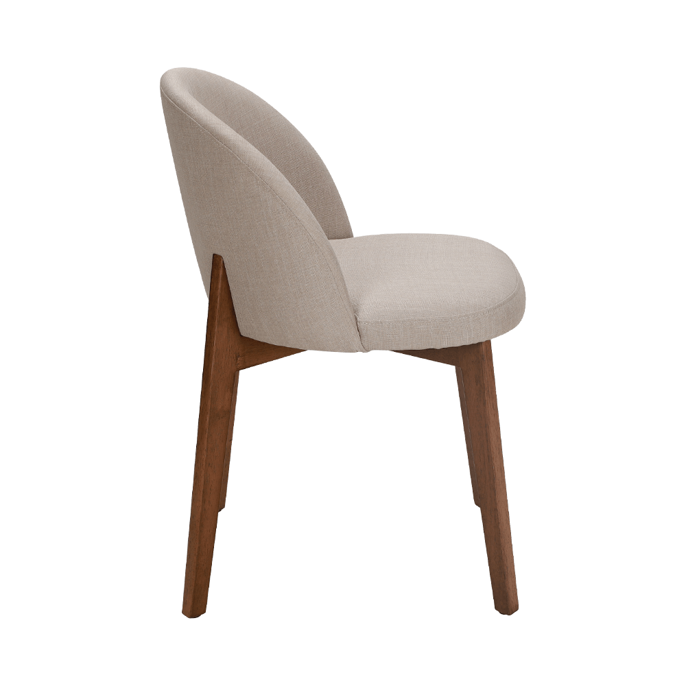 Kursi makan kayu solid tanpa lengan