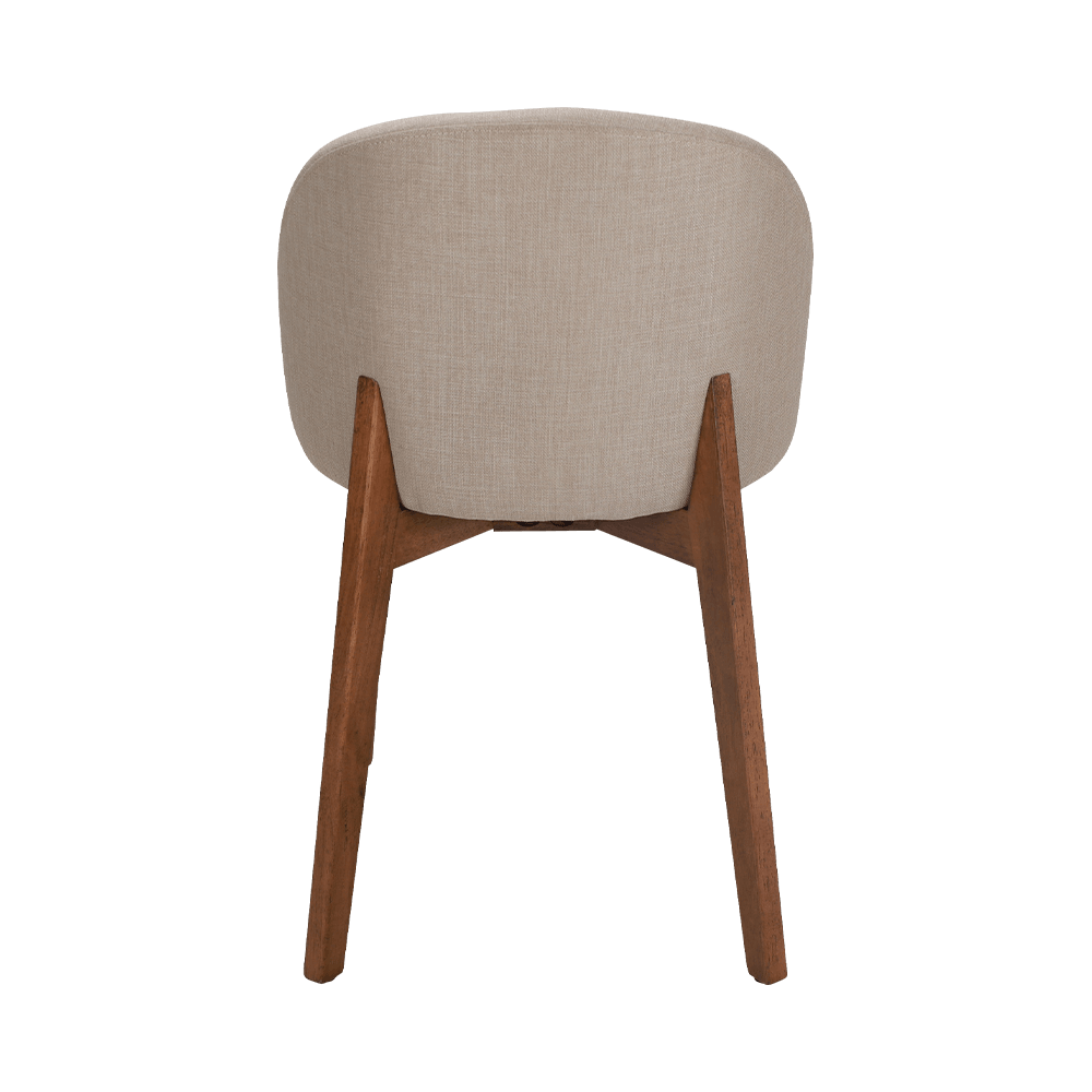 Kursi makan kayu solid tanpa lengan