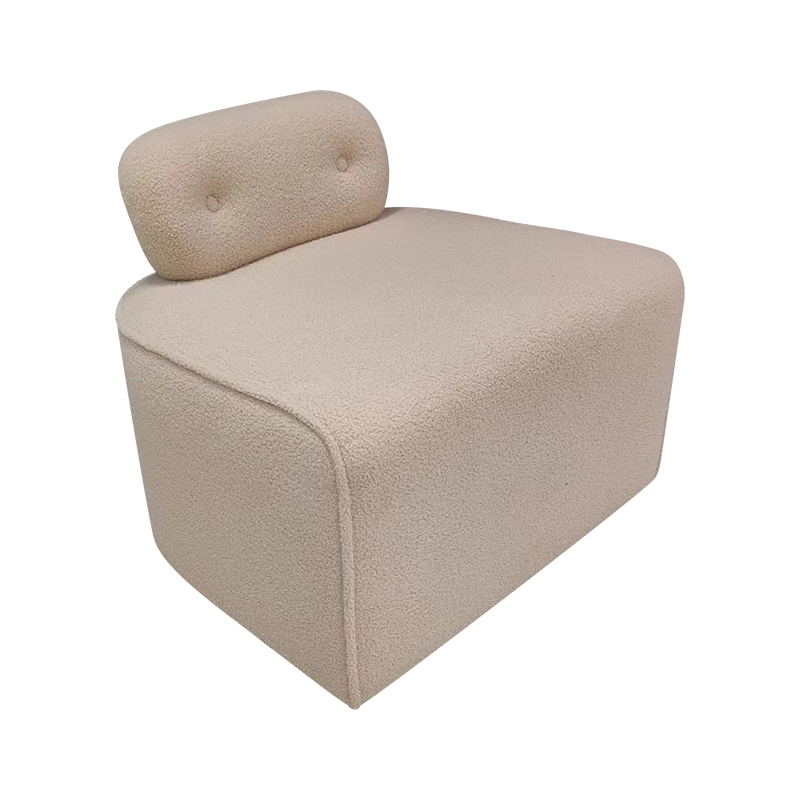 Sofa sofa tunggal kain tanpa lengan